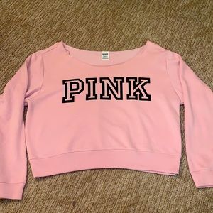 VS PINK OFF THE SHOULDER HOODIE